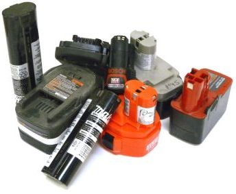 Reconditioning NiCad Batteries like these 8 Power Tool Batteries Could ...